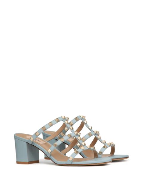 Valentino Garavani Rockstud leather sandals - Blue