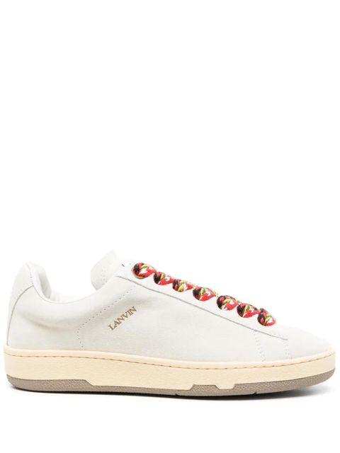Lanvin Lite Curb suede sneakers - White - zdjęcie produktu nr 1