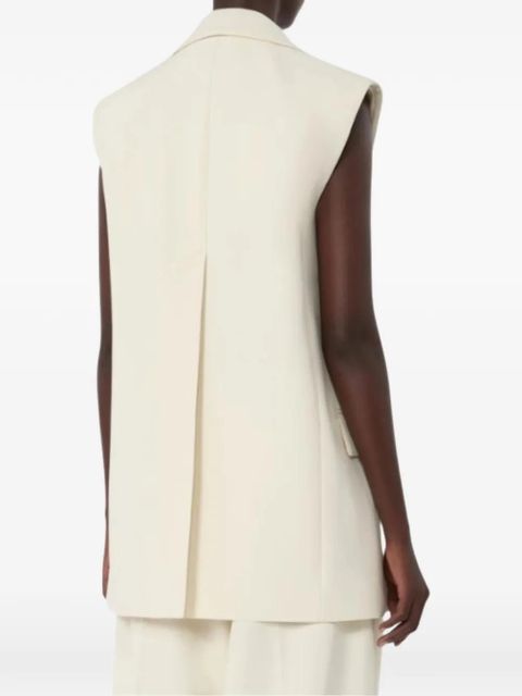 Sportmax sleeveless tailored gilet - Neutrals