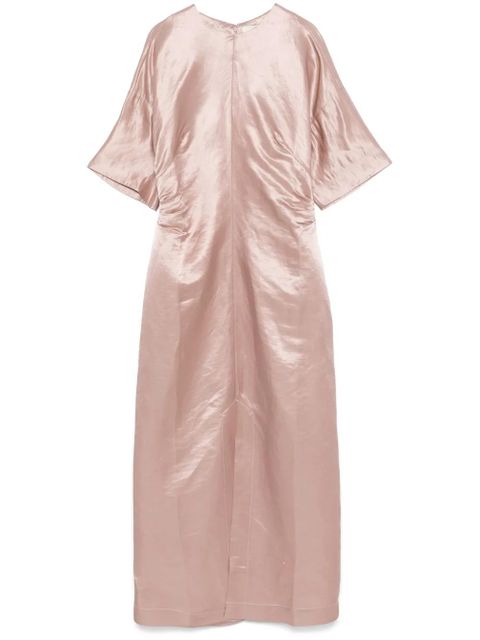 LouLou de Saison gathered-detail midi dress - Pink - zdjęcie produktu nr 1