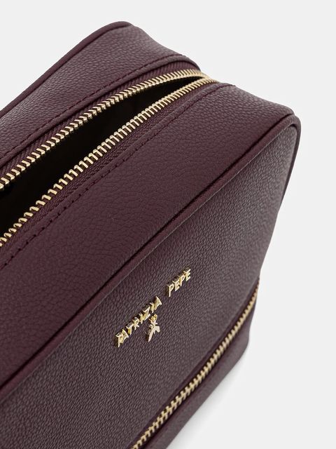 Patrizia Pepe torebka skórzana kolor fioletowy 8B0253 L001