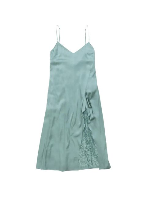 Acne Studios lace slip midi dress - Green - zdjęcie produktu nr 1