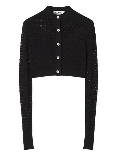 Lanvin openwork cardigan - Black - zdjęcie produktu nr 1