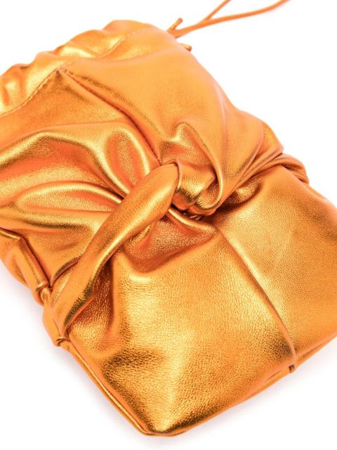 Hereu Ronet metallic bucket bag - Orange