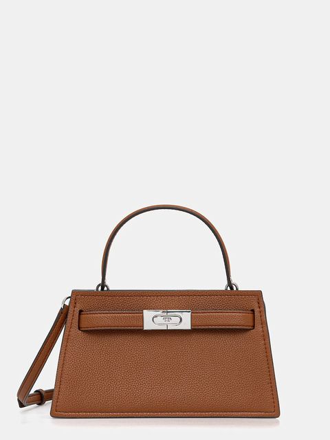 Tory Burch torebka skórzana Lee Radziwill kolor brązowy 175603-200 - zdjęcie produktu nr 1