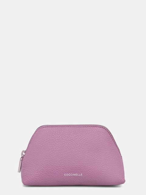 Coccinelle kosmetyczka skórzana kolor fioletowy E5.TMF.25.02.01 - zdjęcie produktu nr 1