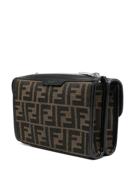 FENDI Double Baguette cross body bag - Brown