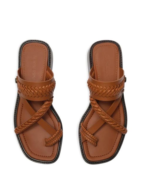 Burberry leather Baez sandals​ - Neutrals