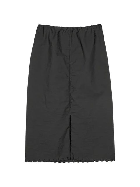 Cecilie Bahnsen Bria embroidered taffeta mid skirt - Black - zdjęcie produktu nr 2