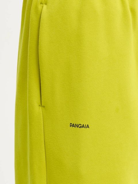 Pangaia spodnie dresowe bawełniane kolor zielony gładkie 10000295