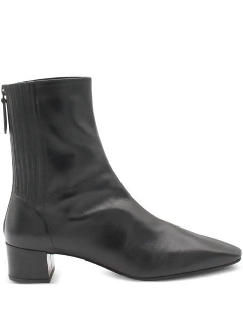 Aquazzura 50mm leather block-heel boots - Black - zdjęcie produktu nr 2