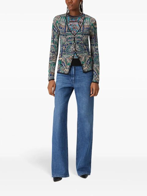 Missoni Multicolor pattern cardigan - Green