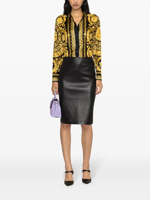 Versace Heritage Barocco-print silk shirt - Black - zdjęcie produktu nr 2