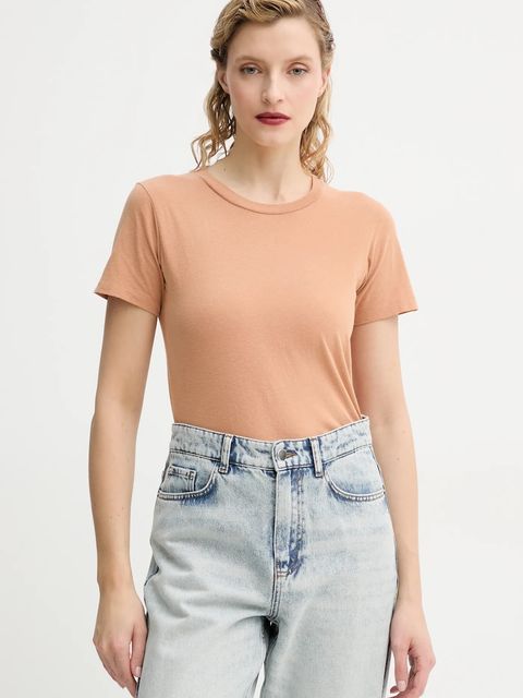 American Vintage t-shirt bawełniany damski kolor pomarańczowy GAMI21E25 - zdjęcie produktu nr 1