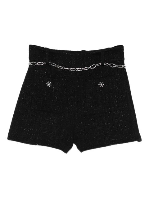 Maje chain-belted short shorts - Black - zdjęcie produktu nr 1