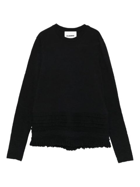 Jil Sander wool-blend sweatshirt - Black - zdjęcie produktu nr 1
