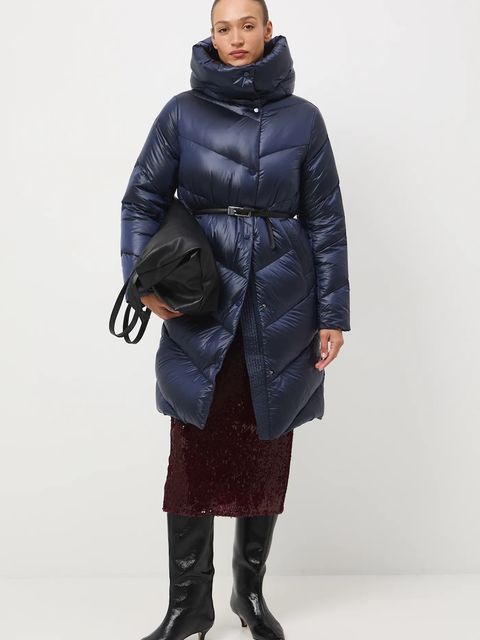 Medicine płaszcz puchowy kolor turkusowy - zdjęcie produktu nr 2