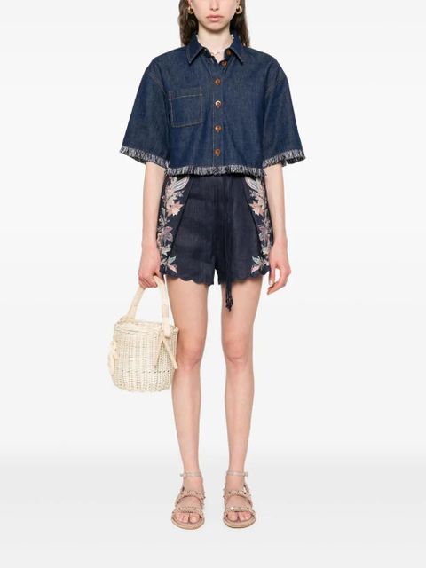 ZIMMERMANN Rhiannon shorts - Blue