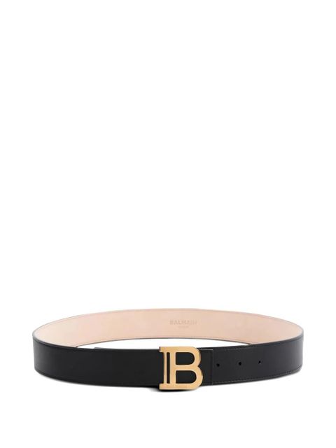 Balmain leather B-buckle belt - Black - zdjęcie produktu nr 1