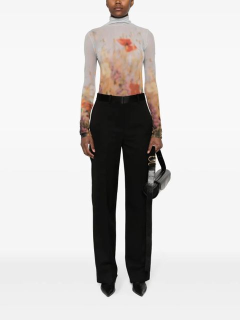 Victoria Beckham high-waist straight-leg trousers - Black