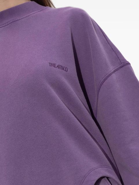The Attico side-slit sweatshirt - Purple