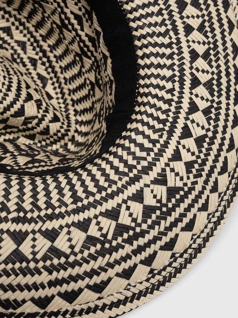 Guess kapelusz FEDORA kolor brązowy AW9495 COT01 - zdjęcie produktu nr 2