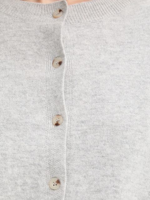 Answear.LAB kardigan z wełny merino damski kolor szary lekki