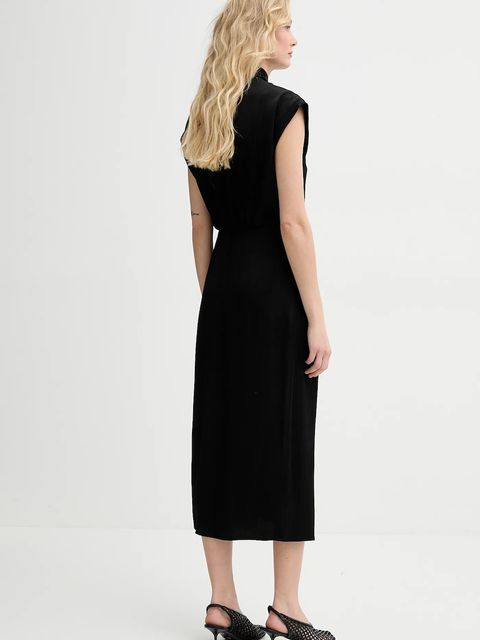 Sessun sukienka kolor czarny midi rozkloszowana 25205021