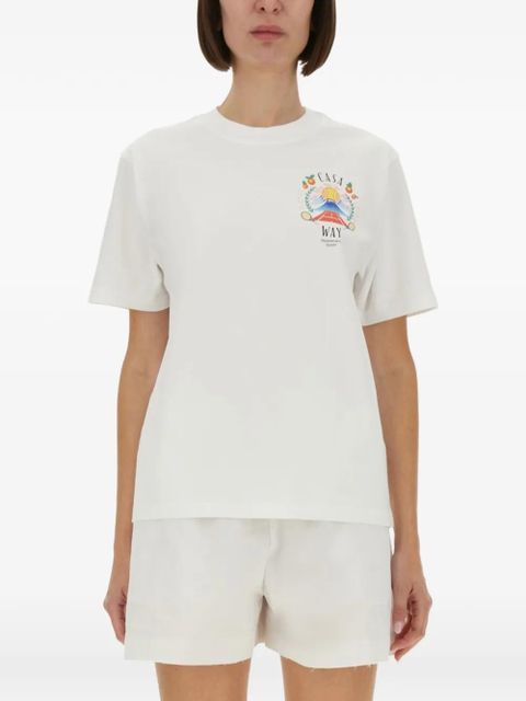 Casablanca logo-print T-shirt - White - zdjęcie produktu nr 1