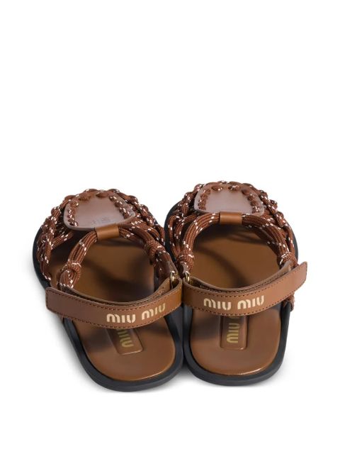 Miu Miu caged sandals - Brown - zdjęcie produktu nr 2