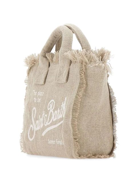 MC2 Saint Barth mini Vanity fringe-trim tote bag - Neutrals