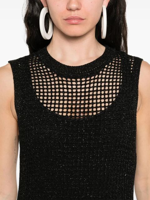 MC2 Saint Barth fishnet maxi dress - Black