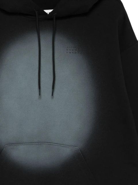 MM6 Maison Margiela logo-detail hoodie - Black
