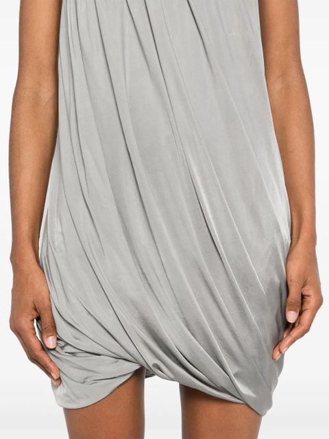 The Attico draped mini dress - Grey