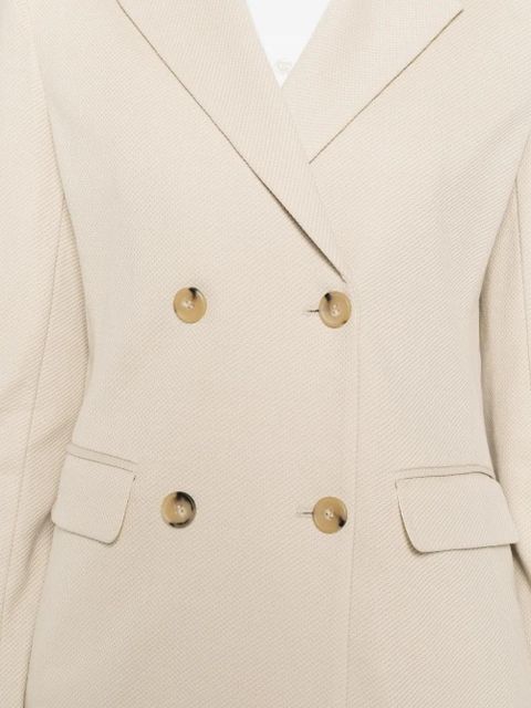 Max Mara double-breasted pocket jacket - Neutrals