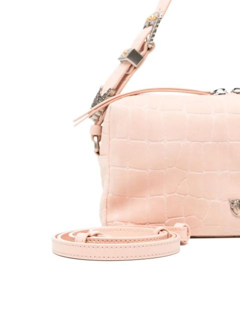 PINKO crocodile-effect shloulder bag