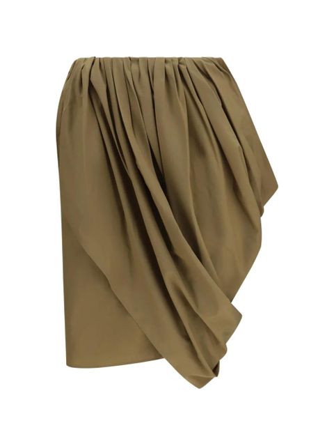 Chloé draped gathered-waist skirt - Green - zdjęcie produktu nr 1