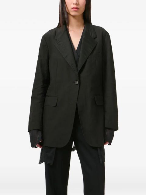 OUR LEGACY reversible drip blazer - Black