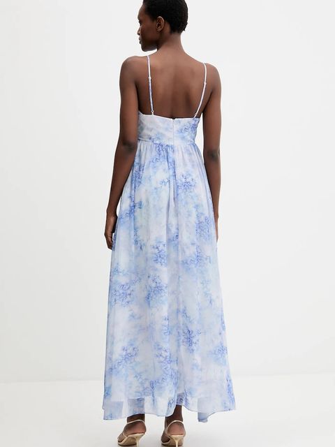 Bardot sukienka kolor niebieski maxi rozkloszowana 60023DB - zdjęcie produktu nr 2