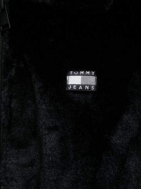Tommy Jeans kurtka kolor czarny przejściowa oversize DW0DW21669