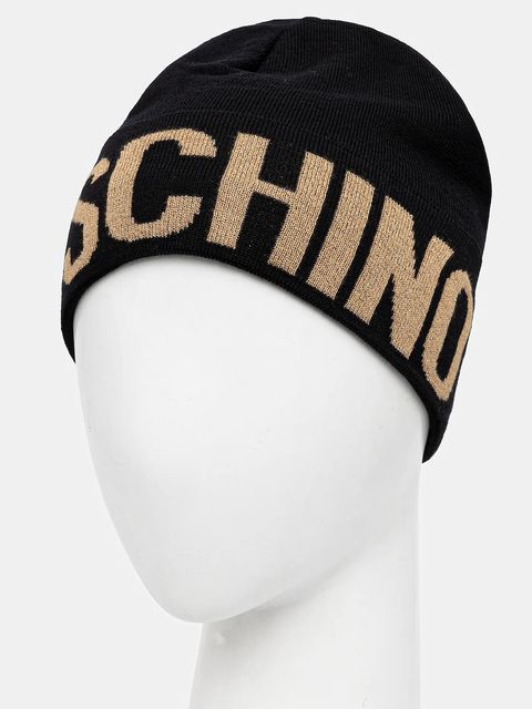 Moschino czapka z wełną kolor czarny M3349 65457 - zdjęcie produktu nr 2