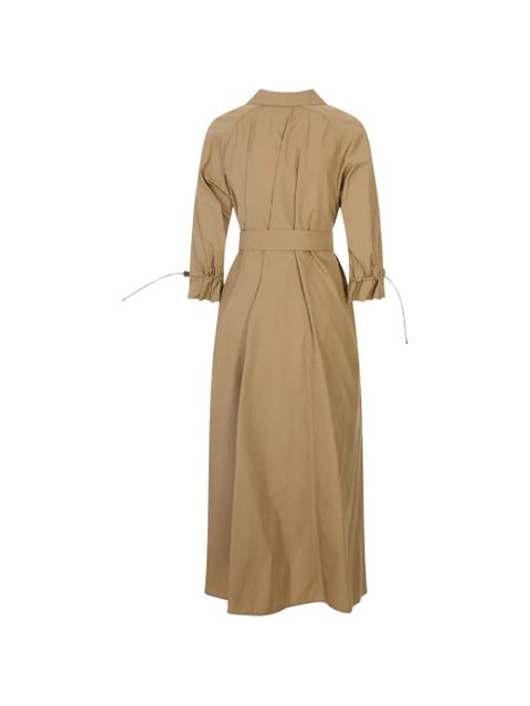 Max Mara drawstring-cuff belted dress - Neutrals - zdjęcie produktu nr 2