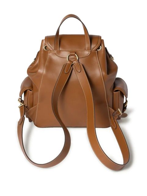 Miu Miu leather backpack - Brown - zdjęcie produktu nr 2