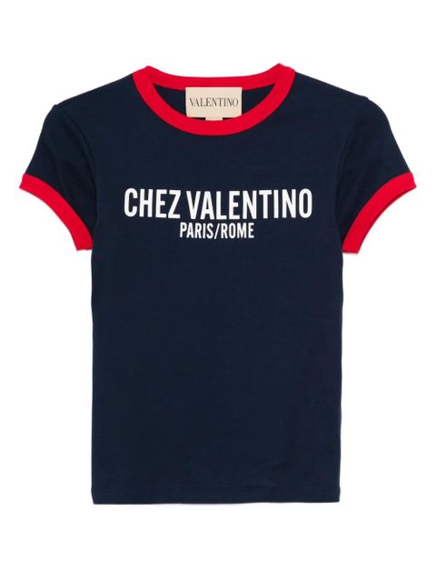 Valentino Garavani Chez Paris Rome-print T-shirt - Blue - zdjęcie produktu nr 1