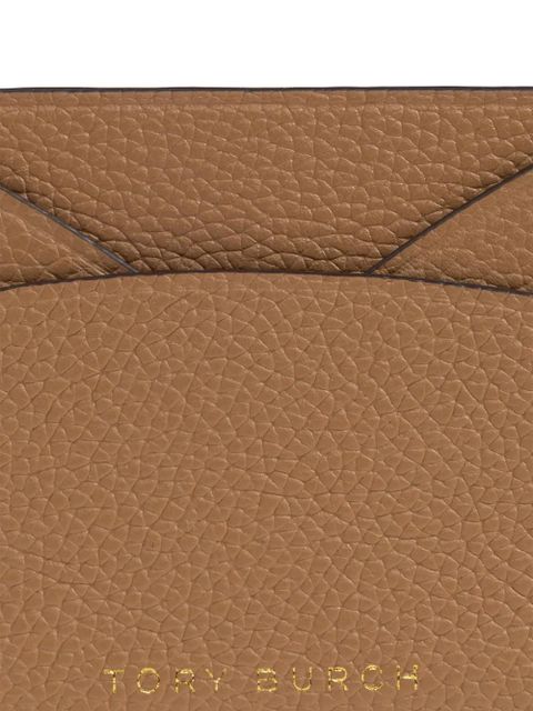 Tory Burch Romy leather card holder - Brown