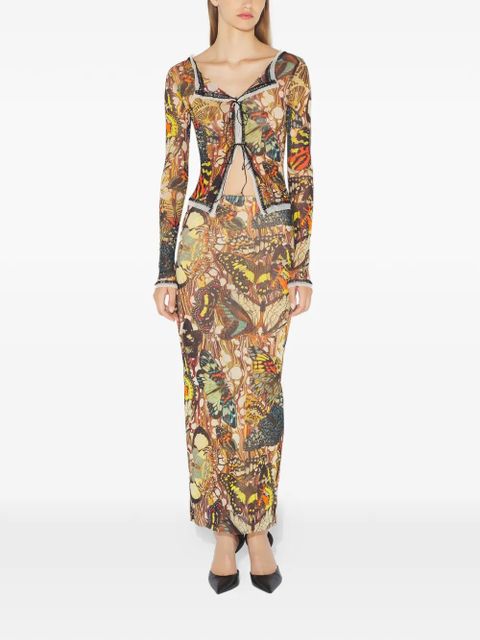 Jean Paul Gaultier long-sleeves cardigan - Brown - zdjęcie produktu nr 2