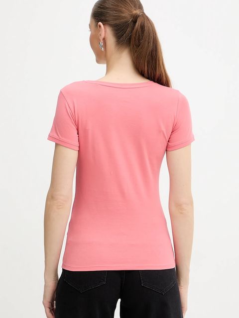 Guess t-shirt damski kolor pomarańczowy W2YI45 J1314