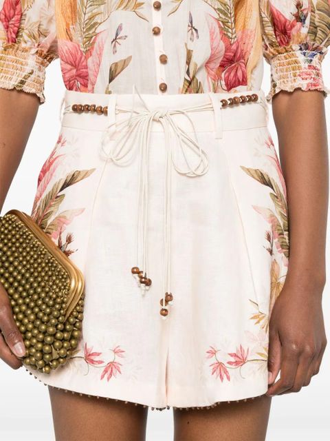 ZIMMERMANN Ascension tuck shorts - Pink