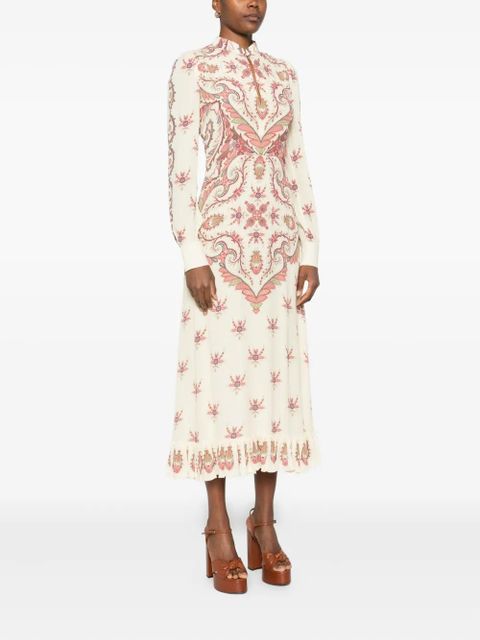 ETRO paisley-print midi dress - Neutrals