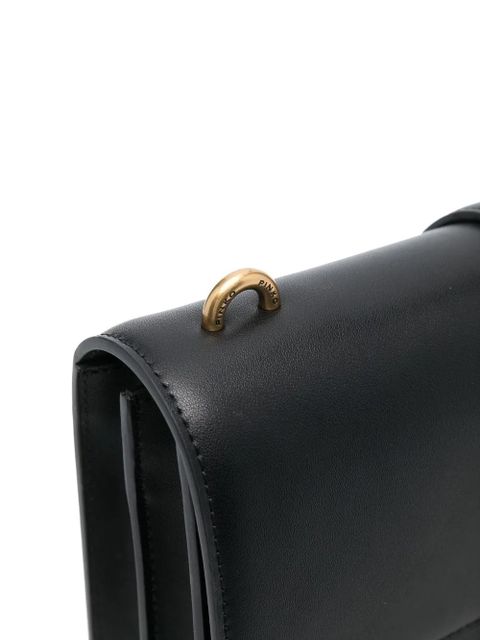 PINKO Love One leather crossbody bag - Black